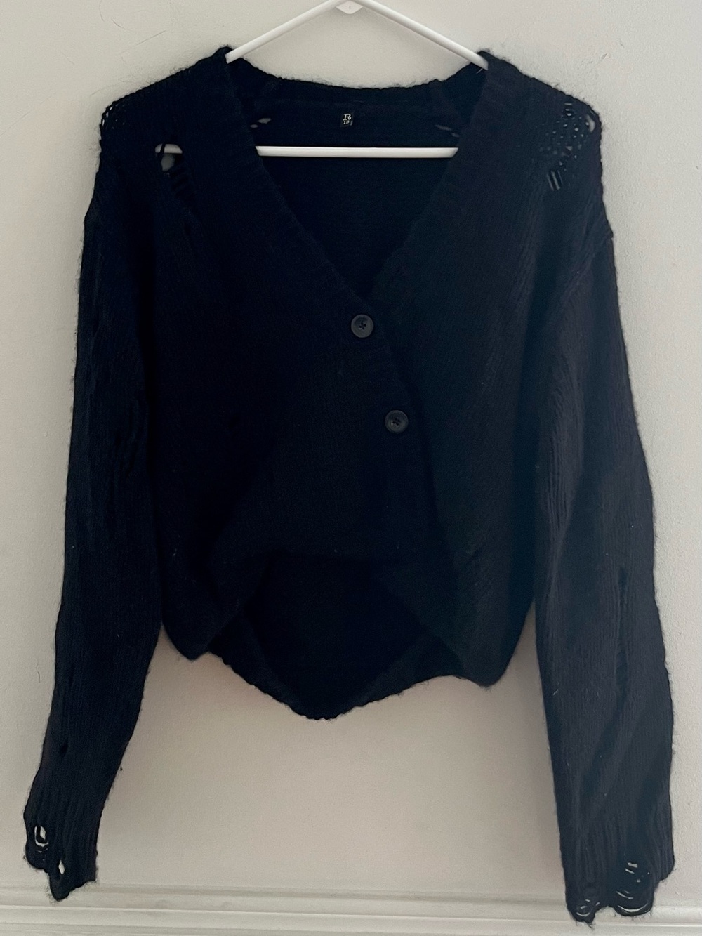 R13 Crossover Distressed Cardigan